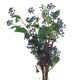 image 4 of Hill Interiors Artificial Faux Viburnum Berry Spray - Blue/Green/Brown - 80cm