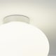 image 5 of CGC FRAZER White Opal Glass Surface Mount Round Ceiling Light Chrome Finish White