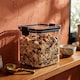 image 7 of Argon Tableware 3x Food Storage Containers - 700ml - Black Reusable Airtight Stackable Meal Prep Lunch Box with Clip-Lock Lid