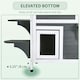 image 5 of PawHut Wooden Cat House Cat Cave Pet Shelter Condos Outdoor Grey