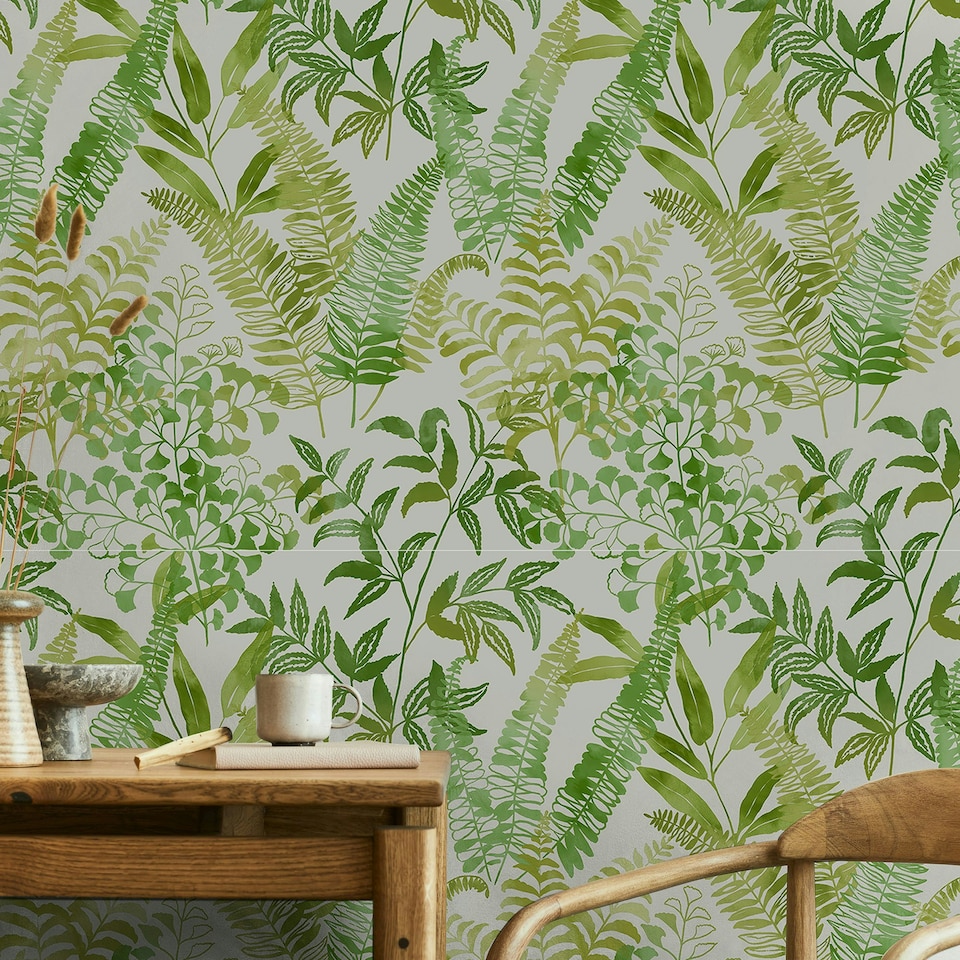 image 1 of Superfresco Easy Temptation Spring Wallpaper Green | Green