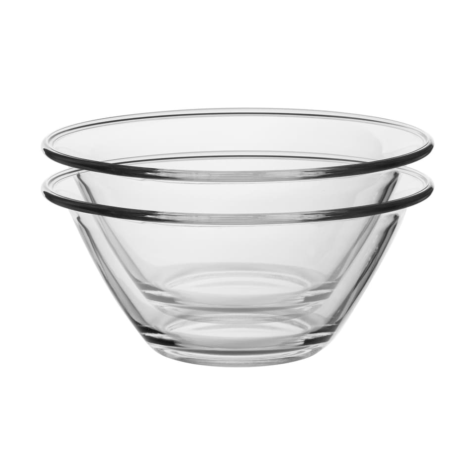 image 1 of Bormioli Rocco Mr Chef Glass Nesting Mixing Bowls - 1.5 Litres - Pack of 6