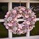 image 1 of Pink Roses Wreath 38cm