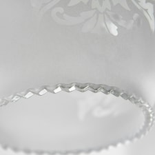 ValueLights 3 Pack Decoratively Etched Pattern Frosted White Glass Replacement Shades