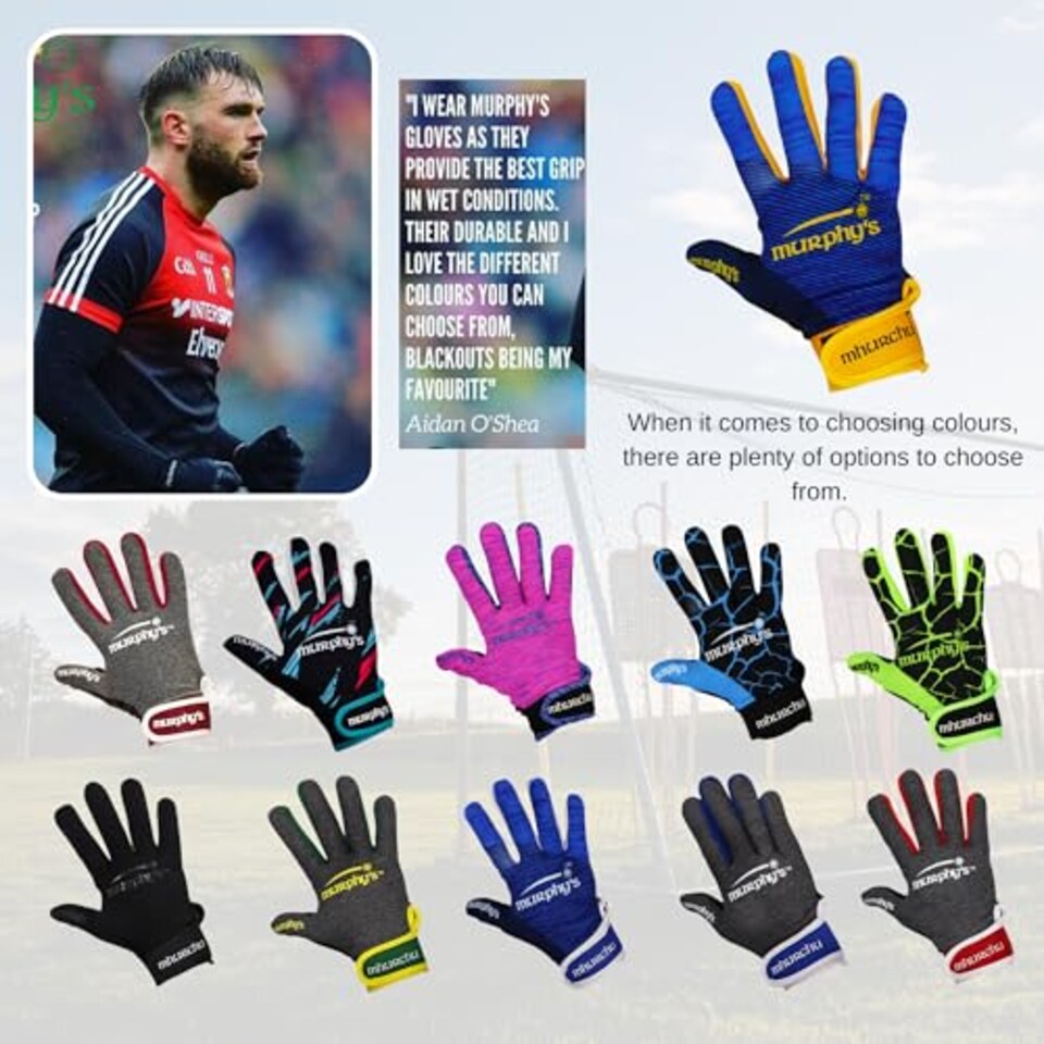 image 1 of Murphy's Gaelic Gloves Junior, 4 / Under 8, Navy/Yellow