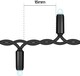 image 3 of Cluster Lights Black Rubber IP65 Warm White 40M