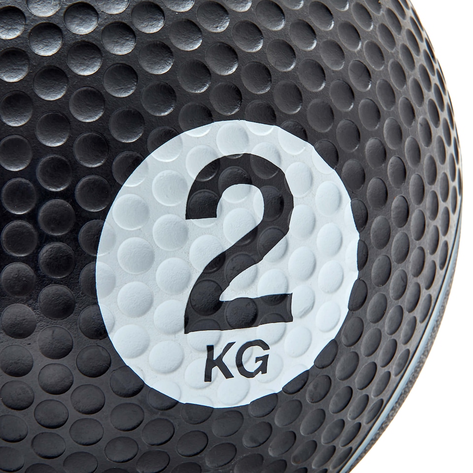 image 1 of Reebok 2 kg Medicine Ball, 19 cm Diameter, Dual-Textured Grip | Multi | 19 cm diameter