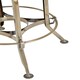 image 5 of Gator Ash Wood Seat Metallic Stool Gold