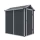 image 2 of 4 x 6 (1.34m x 1.92m) Single Door Apex Plastic Shed - Dark Grey