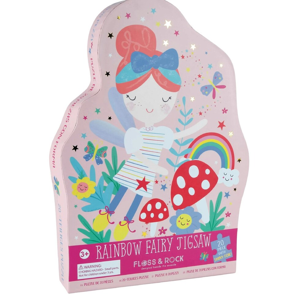 image 1 of Floss & Rock Jigsaw Puzzle 20 Piece - Rainbow Fairy