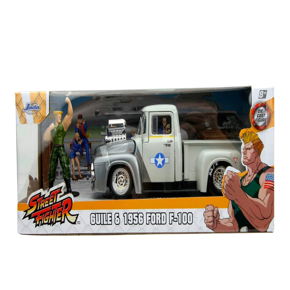 Jada - Street Fighter Ford F-100 1:24 With Guille Figure Die-Cast/Toys - Simba