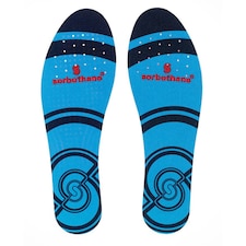 Sorbothane Full Strike Insoles - Blue/Red/Black - 8 UK
