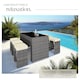 image 7 of Aluminum Rattan Ibiza 6+1 Bar Set with Protective Cover | Grey | grey | 1