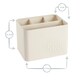 image 3 of Harbour Housewares Vintage Metal Sink Tidy - Cream | White | Cream