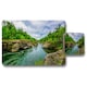 image 1 of River in mountain forest landscape (Placemat & Coaster Set)