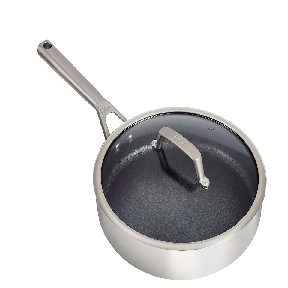 image 1 of Ninja C60126UK ZEROSTICK Stainless Steel 26cm Sauté Pan with Lid