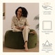 image 4 of Kingston Classic Velvet Bean Bag Chair Olive Green Bean Bags | Green | Olive Green | 1
