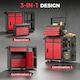 image 3 of HOMCOM Modular Tool Chest, Tool Trolley with Side Rack, Pegboard for Garage