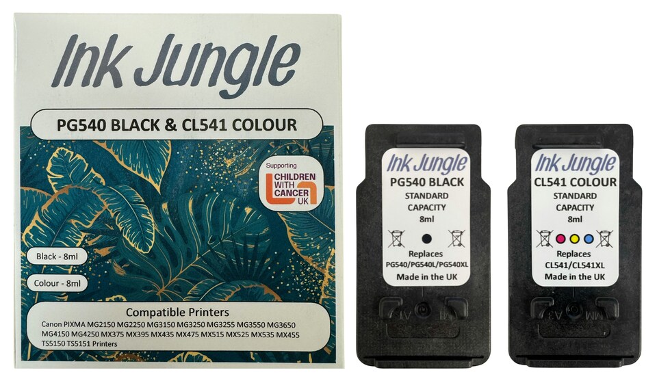 image 1 of Canon PG540 Black & CL541 Colour Ink Cartridge | Multi | Refilled Canon PG540 Black & CL541 Colour Ink Cartridge | 2