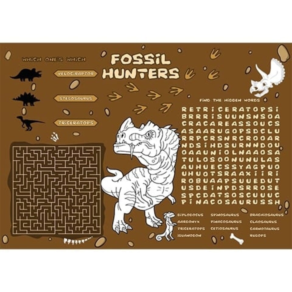 A3 Dinosaur Activity Placemat Sheet
