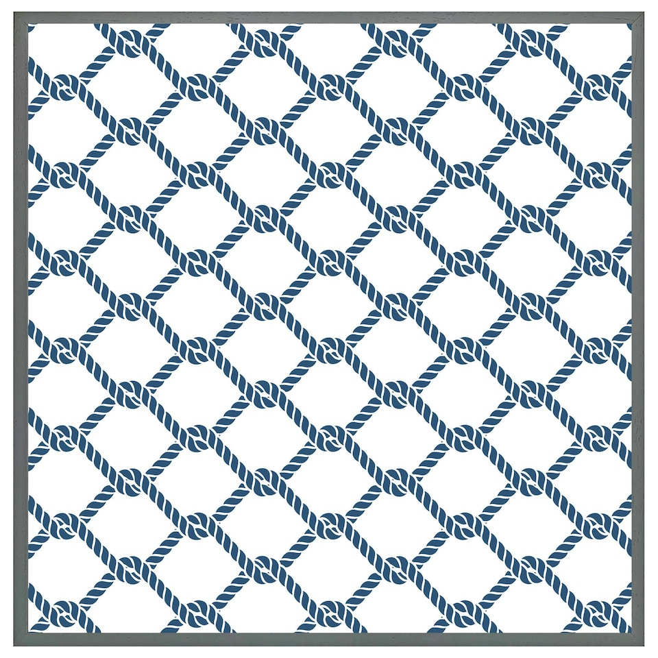 image 1 of Navy chainlink rope (Picutre Frame) Grey | S