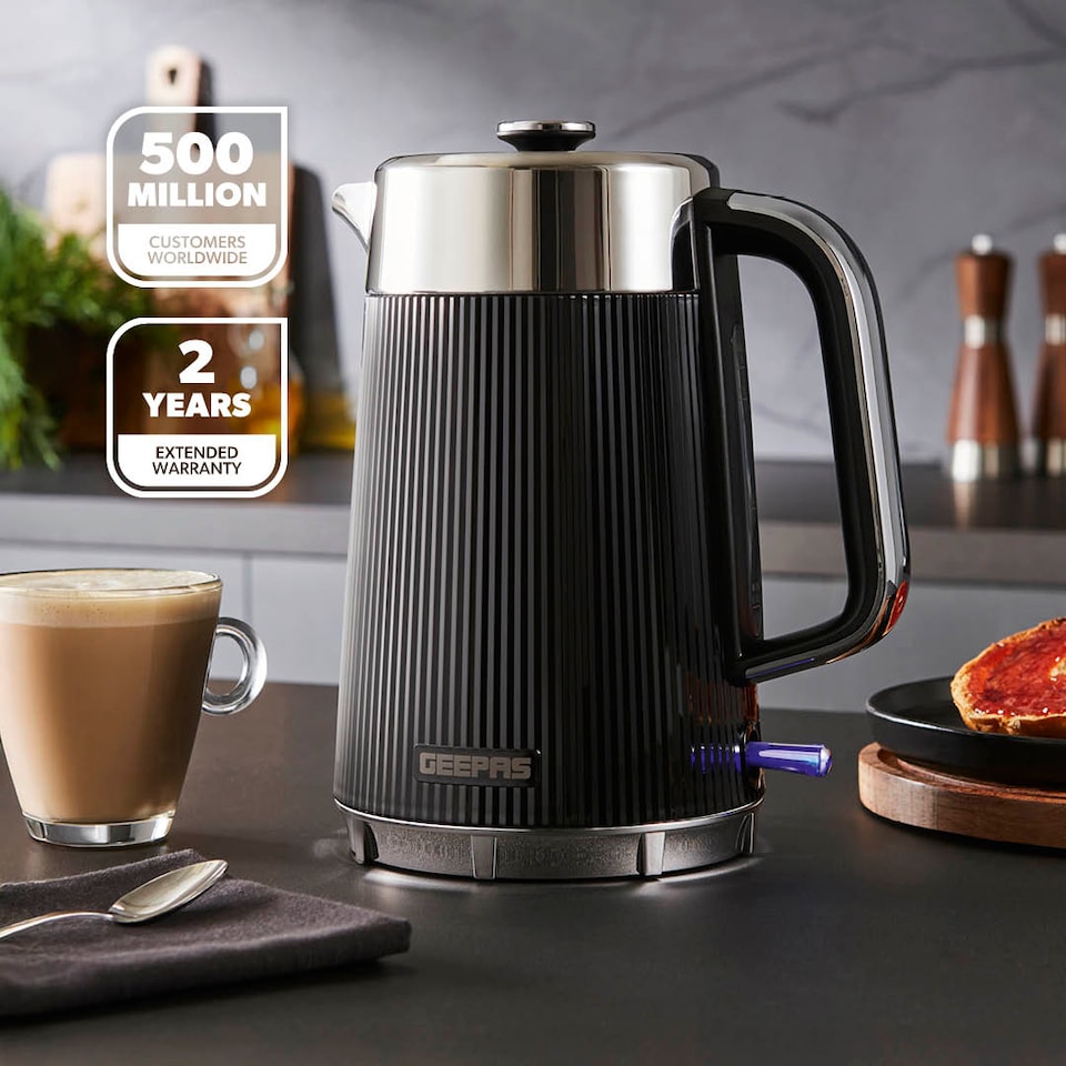 image 1 of Geepas 23L Digital Microwave, 1.7L Kettle & 2 Slice Toaster Set