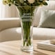 image 1 of Personalised Ruby Anniversary Large Hand Cut Diamond Effect Heart Vase