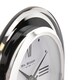 image 3 of Widdop Gifts Black and Silver Mantel Clock
