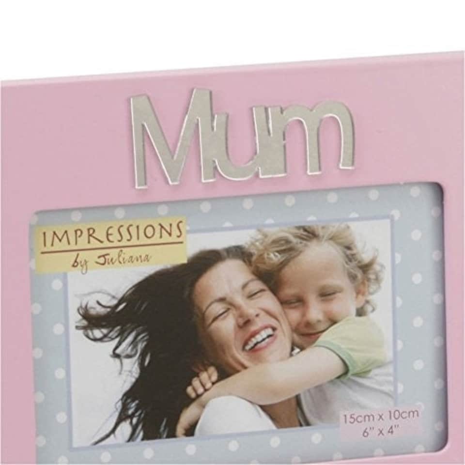 image 1 of Juliana Impressions Juliana Mum Pink Photo Frame 4x6"