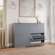 image 8 of Vida Designs 4 Drawer Shoe Cabinet, Grey & Oak