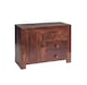 image 1 of Toko Dark Mango 3 Drawer Sideboard - Solid Mango Wood - L45 x W88 x H75 cm | Brown