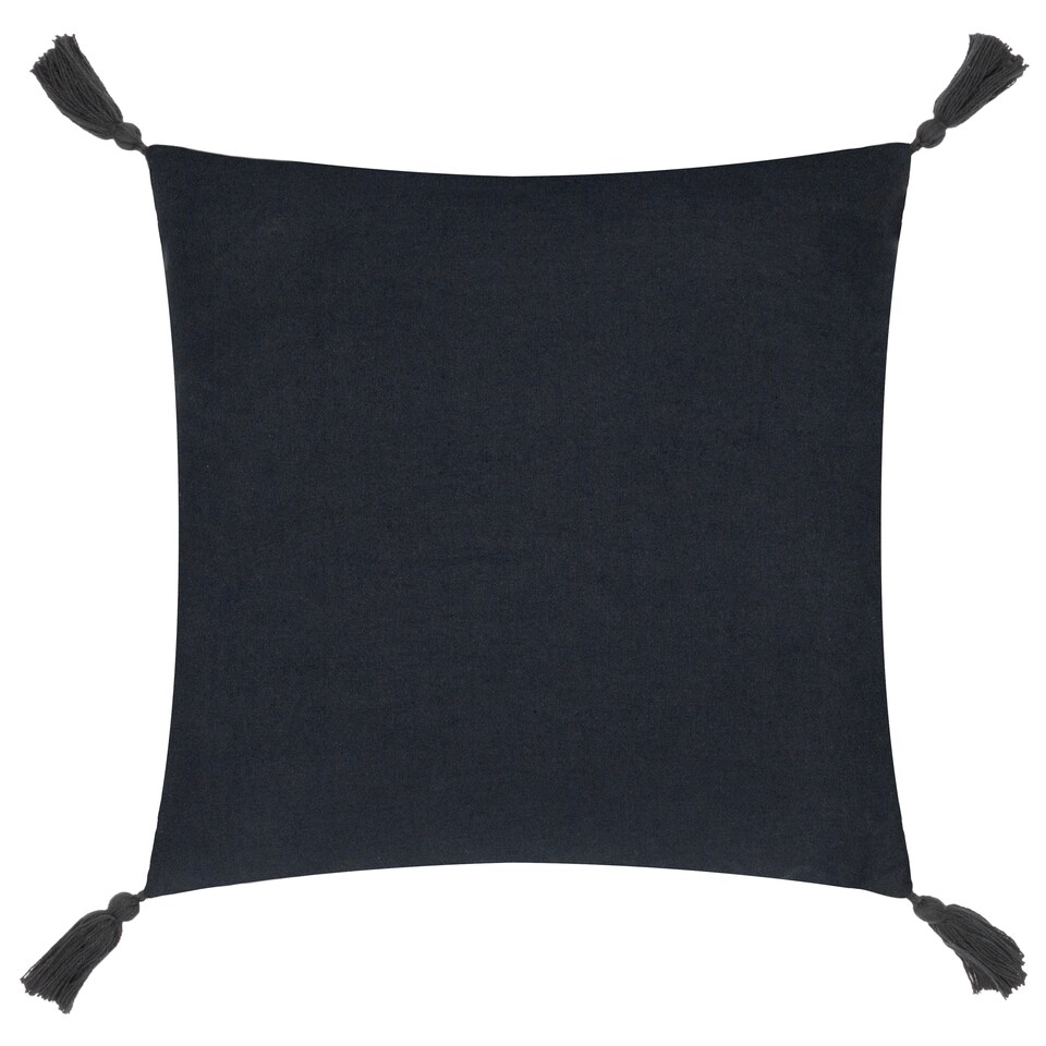 image 1 of Yard Larch Woven Cushion, Black, 45 x 45cm