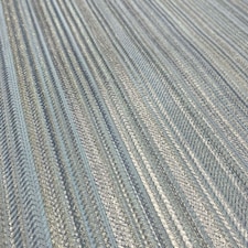 Muriva Venezia Stripe Textured Wallpaper - Blue - 10m x 53cm Blue