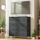 image 1 of Steel Frame Freestanding 9 Drawer Storage Cabinet, Storage Organizer for Bedroom Living Room - Grey