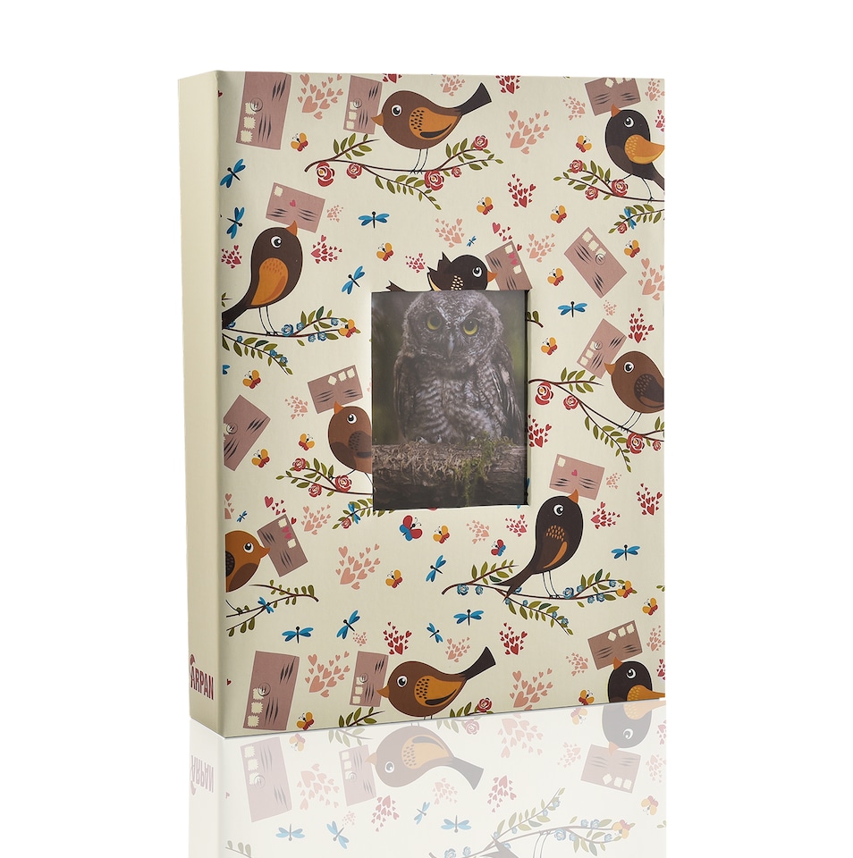 image 1 of ARPAN Fashion Design Photo Album – Holds 200 Photos 5"x7" (13x18cm) with Front Window Cover – Slip In Memo Album for Family, Wedding & Travel Photos