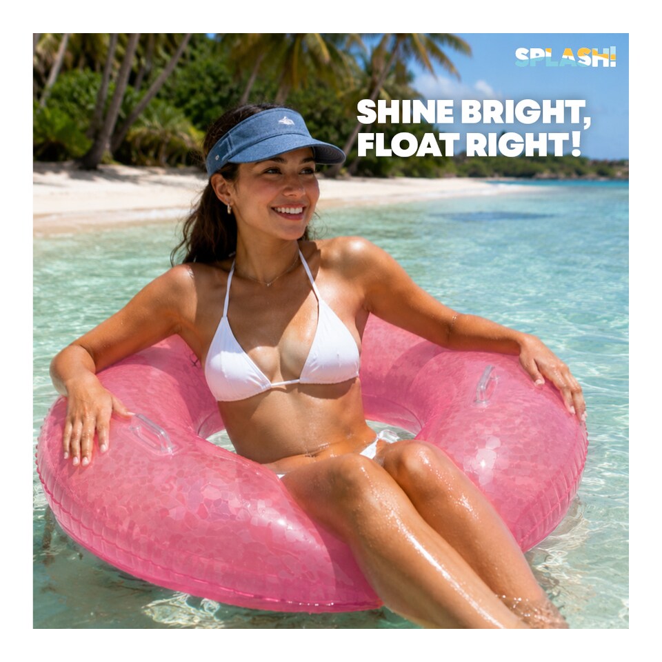 image 1 of SPLASH Inflatable Swim Ring for Pool and Beach Use
