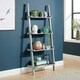 image 3 of Ladder Shelf Bookcase 3 or 5 Tier Storage Shelving Unit Display Stand Grey | 5 Tier