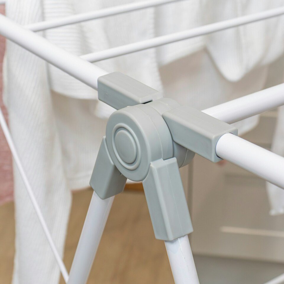 image 1 of JVL Strong Winged Clothes Drying Airer - 12M, White