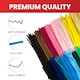 image 3 of Pack of 50 White Coloured Pipe Cleaners 30cm x 6mm Craft Chenille Stems