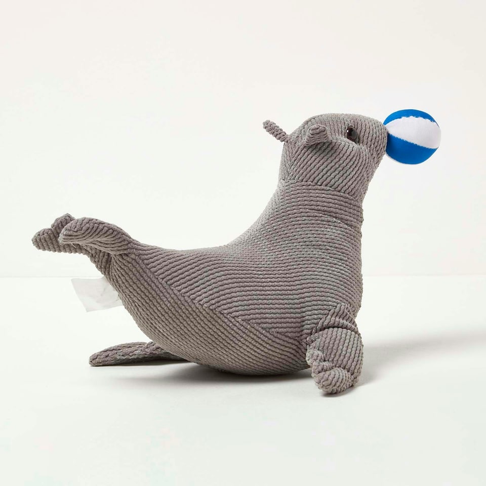 image 1 of Homescapes Grey Seal Doorstop