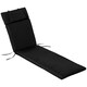 image 1 of Outsunny Garden Sun Lounger Chair Cushion Reclining Relaxer Indoor Outdoor Black | Black