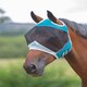 image 1 of Shires Fine Mesh Fly Mask With Ear Hole Blue | Spony