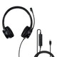 image 4 of USB-C Office Headset with USB A to C Adapter Grey