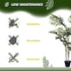 image 6 of Outsunny Artificial Tree, 150cm Tropical Palm Tree, Fake Plants in Pots, FauGreen Plant for Indoor Home Office Living Room Decoration