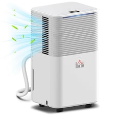 HOMCOM 10L/Day Portable Quiet Dehumidifier for Home, Electric Air De-Humidifier