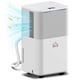 image 1 of HOMCOM 10L/Day Portable Quiet Dehumidifier for Home, Electric Air De-Humidifier