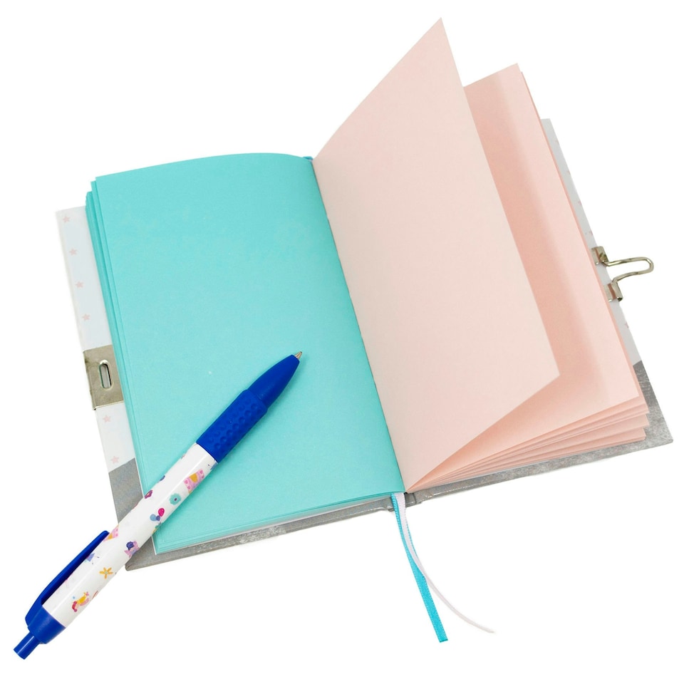 image 1 of Floss & Rock Children's Lockable Secret Diary Notebook -  Unicorn Fairy