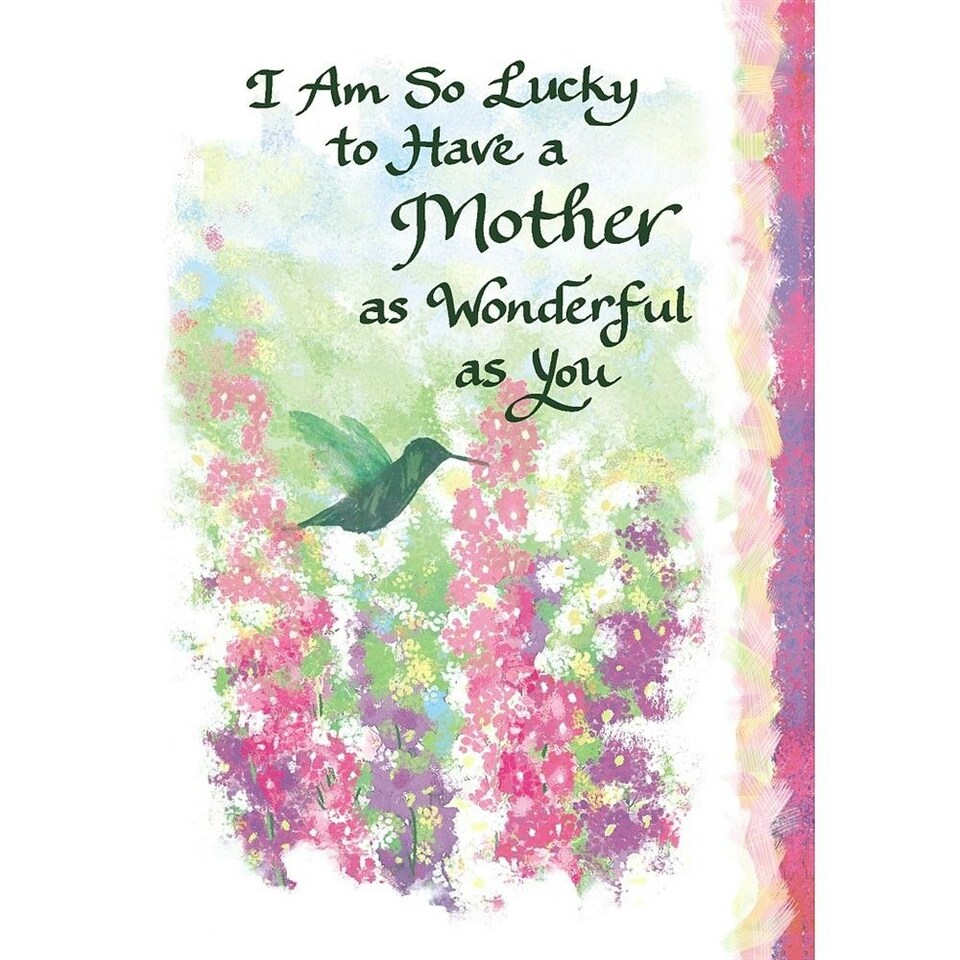 image 1 of Lucky to Have a Mother.. Sentimental Verses Keepsake Greeting Card