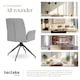 image 7 of Swivel Chair Daya - upholstered, robust fabric, 55.5 x 58 x 87 cm - Set of 6 Grey | Light Grey