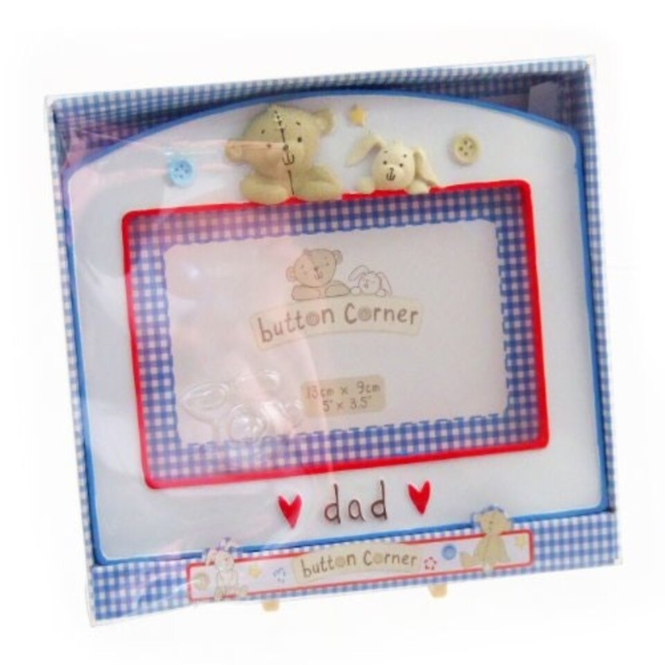 image 1 of Button Corner Dad Photo Frame
